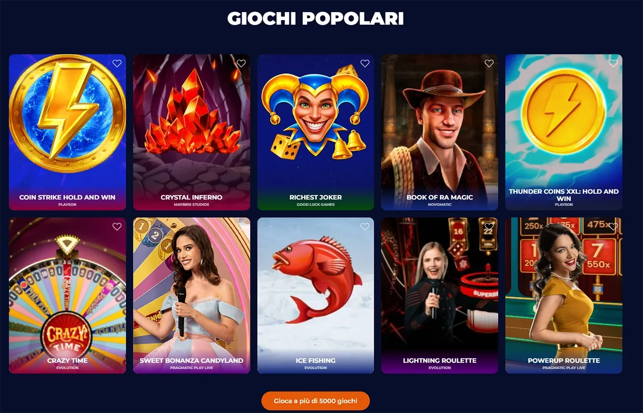 ninecasino glochi populari